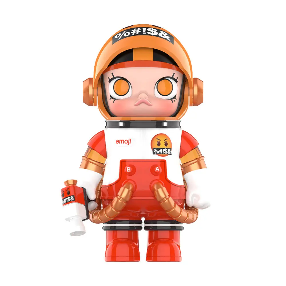 Figurine Mega Space Molly Emojis rouge blanc
