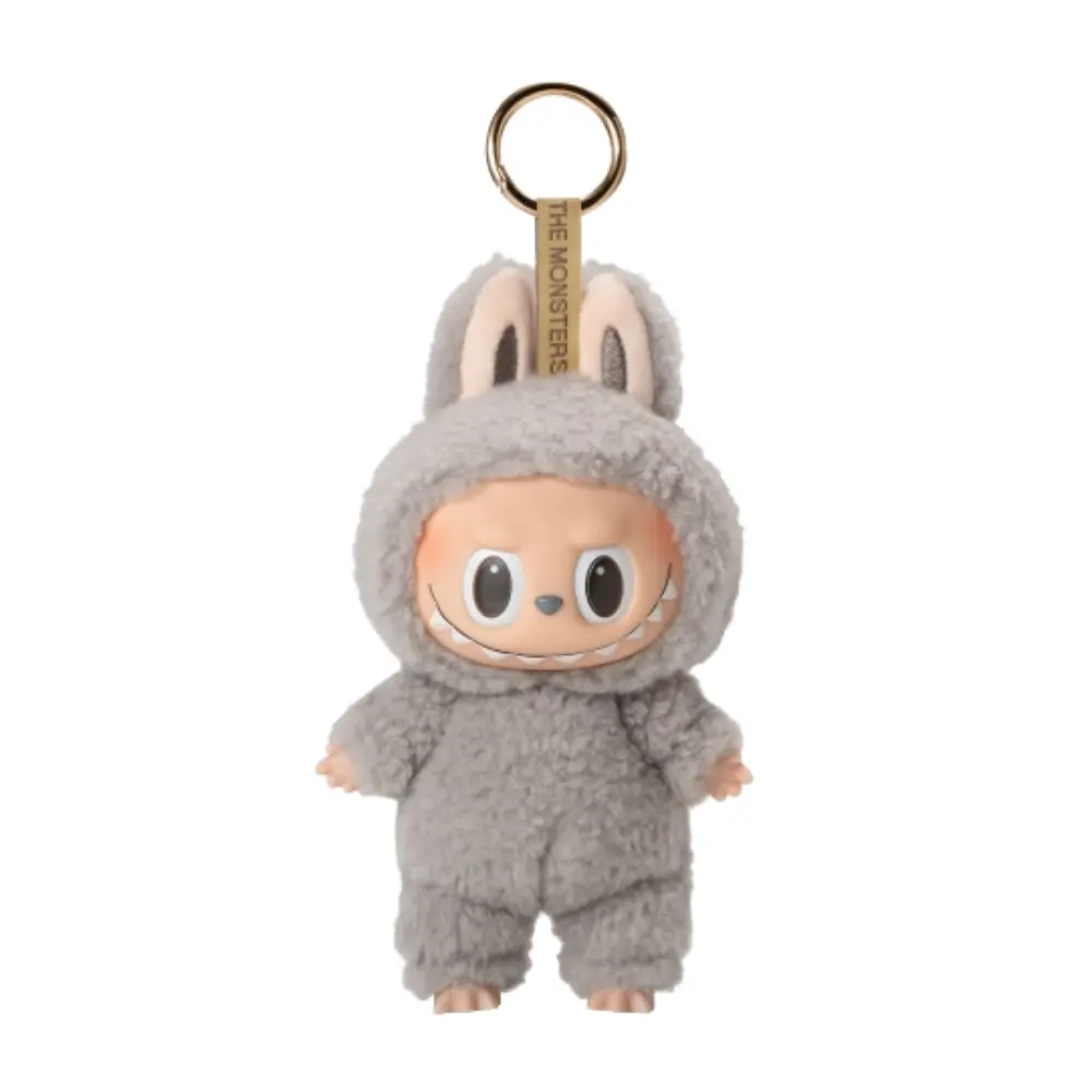 Labubu "Peluche Porte-Clés Bunny" – Édition Limitée Douceur Grise
