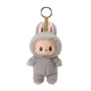 Labubu "Peluche Porte-Clés Bunny" – Édition Limitée Douceur Grise