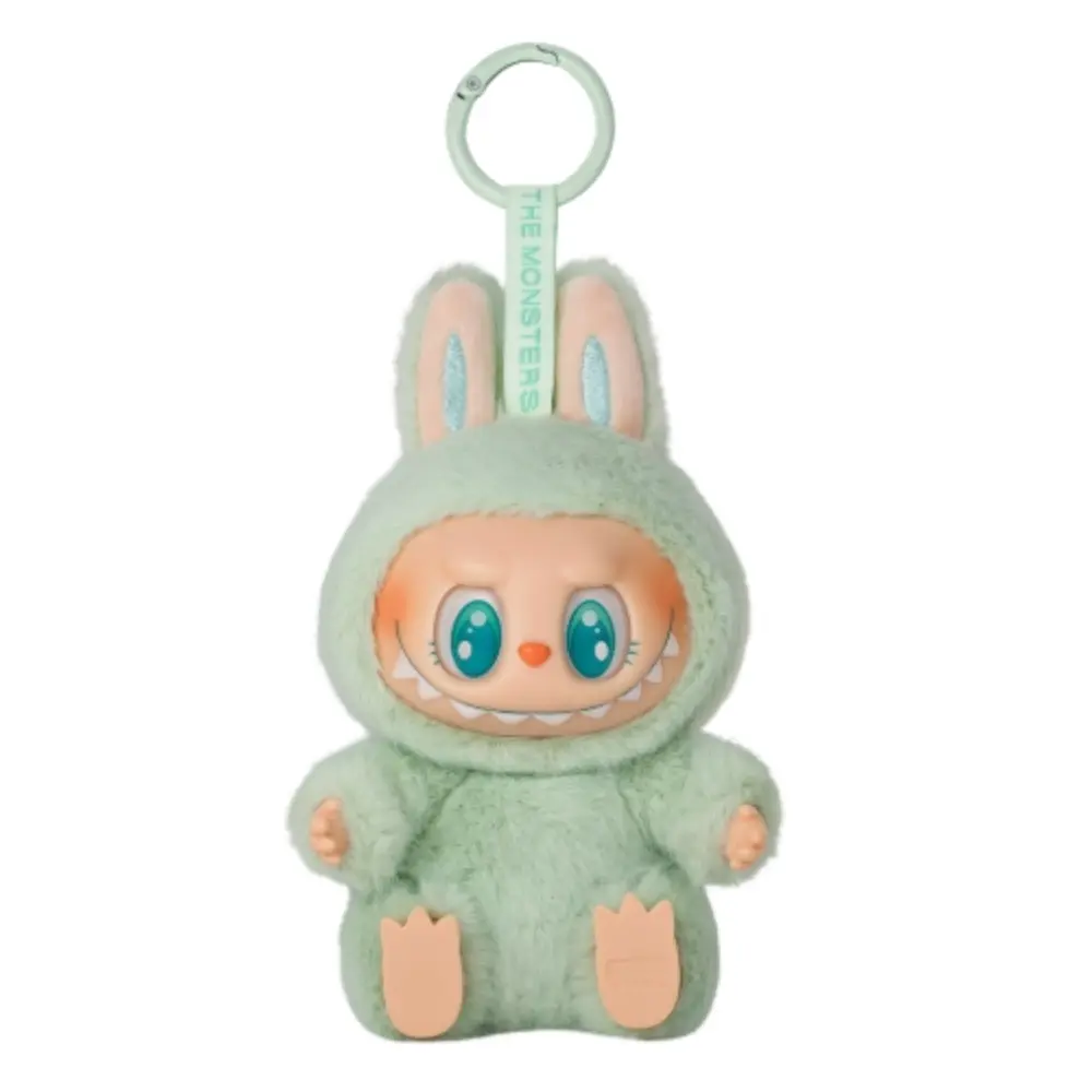 Labubu Greeny – Porte-clé vert menthe yeux bleus (Monsters)