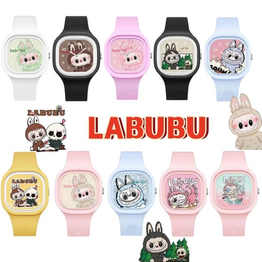Montre Quartz Étudiante en Silicone Labubu – Style Fun et Confortable