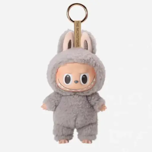 Labubu Porte-Clés Bunny – Édition Grise Mystère