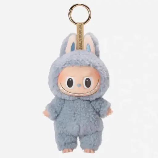 Labubu Porte-Clés Bunny – Édition Bleu Brume