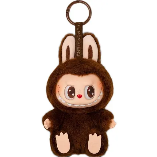 Zamono – Labubu porte-clé brun collector (Monsters)
