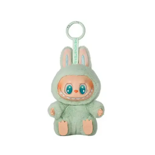 Labubu Greeny – Porte-clé vert menthe yeux bleus (Monsters)