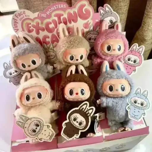 6x Labubu Série The Monsters - Exciting Macaron - Pop Mart - Blind Box