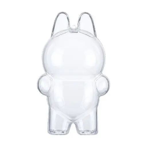 Coque de Protection Rigide Transparente pour Labubu - Modèle Assis ou Debout