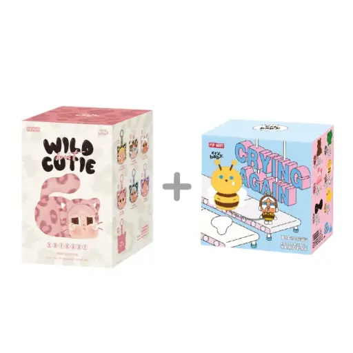 Porte-clé CRYBABY – Série Wild but Cutie (Blind Box officielle POP MART)